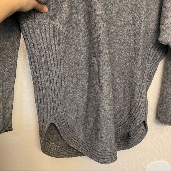 M Made in Italy oversized long sleeve sweater round hem wool/angora blend-S/L - Picture 4 of 10